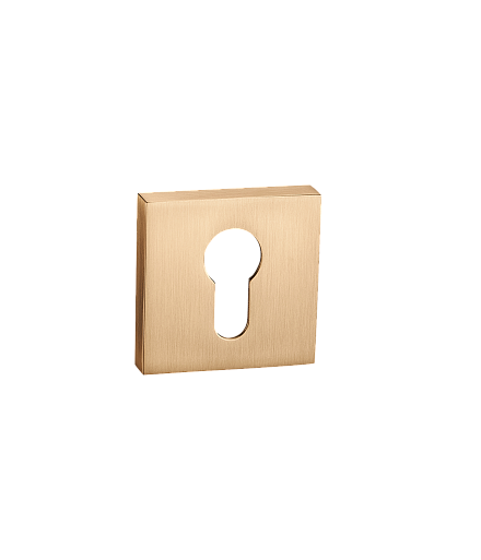 Накладки на ключевой цилиндр Накладка под цилиндр FANTOM на квадратном основании CYL-50 22K SATIN 